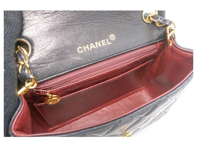 CHANEL Mini Square Small Chain Shoulder Bag Crossbody Black Nero - vista 10