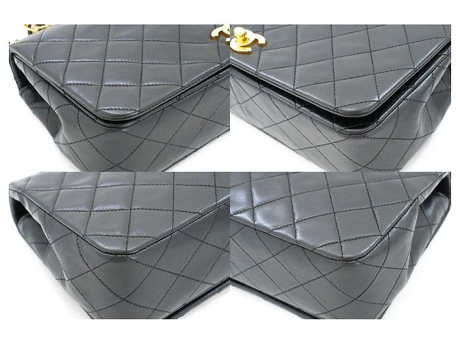 CHANEL Borsa a Spalla Crossbody Full Flap Chain Nera Trapuntata - vista 6