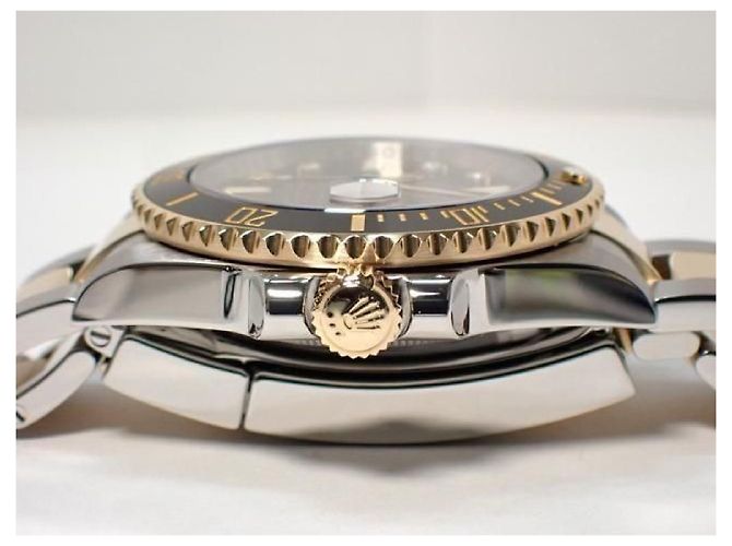 ROLEX Submariner date SS xYG combination black8P diamond 116613GLN '12 Uomo - vista 5