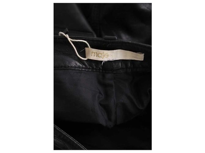Ba&Sh Leder Mini Shorts schwarz - Ansicht 5