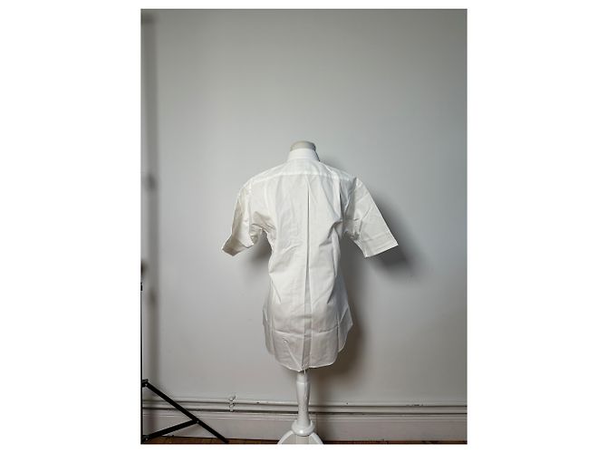 Camicia vintage Courreges in misto cotone bianca L Bianco - vista 3