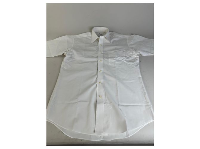 Camicia vintage Courreges in misto cotone bianca L Bianco - vista 4