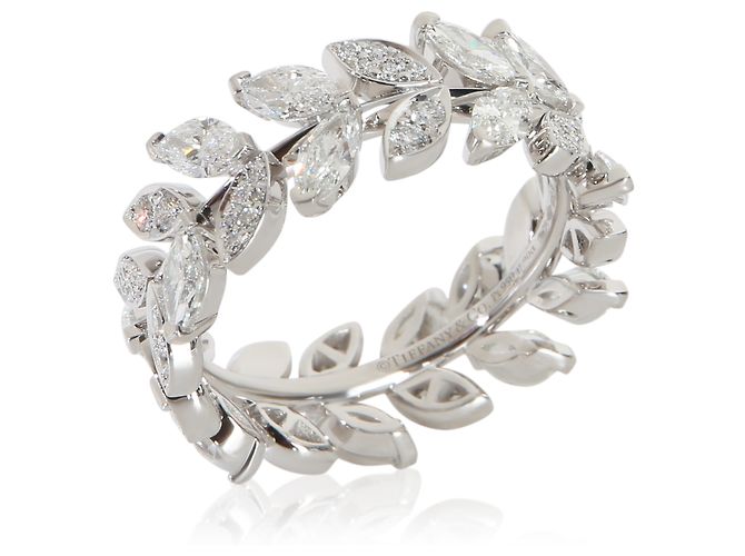 Anello Victoria Vine in platino e diamanti Tiffany & Co. - vista 2