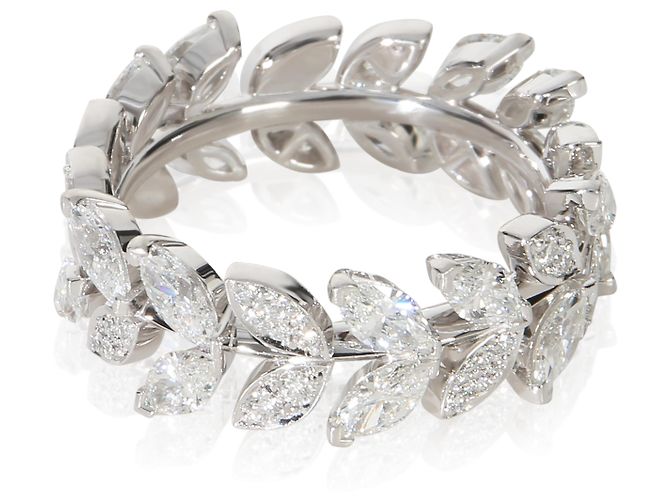 Anello Victoria Vine in platino e diamanti Tiffany & Co. - vista 3