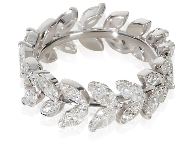Anello Victoria Vine in platino e diamanti Tiffany & Co. - vista 4