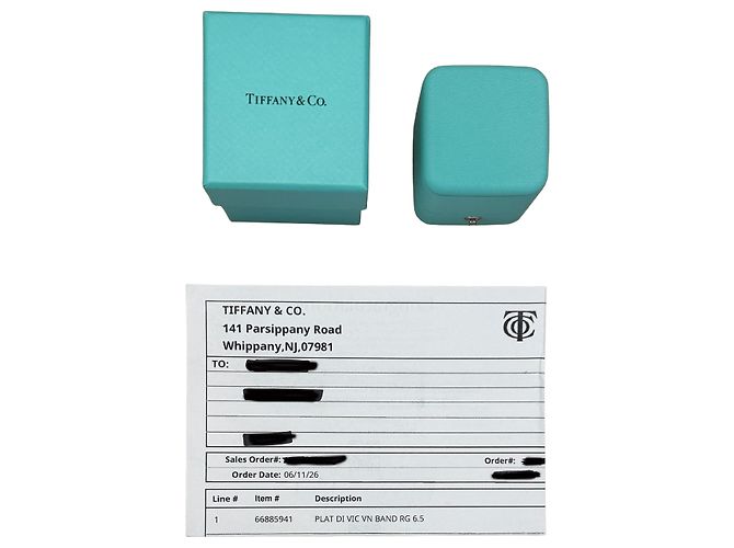 Anello Victoria Vine in platino e diamanti Tiffany & Co. - vista 5