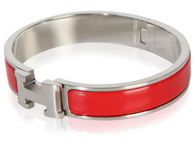 Bracelet Clic H Hermès en Rouge Amarante - vue 3
