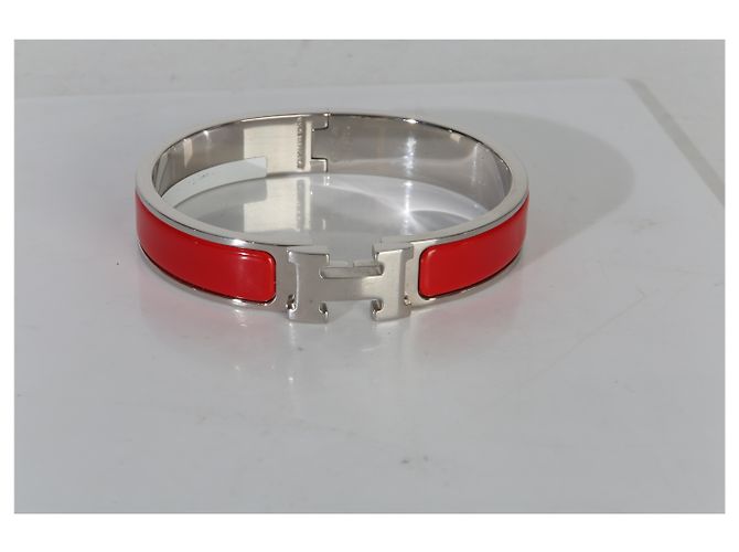 Bracelet Clic H Hermès en Rouge Amarante - vue 6