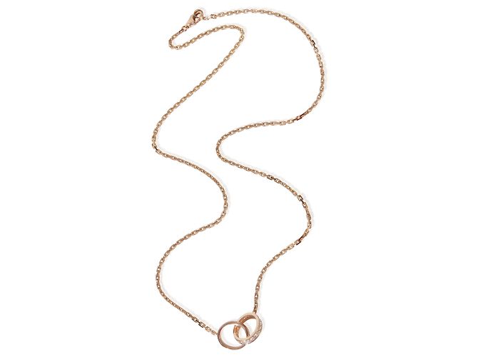 Collana Love in oro rosa e diamanti Cartier - vista 2