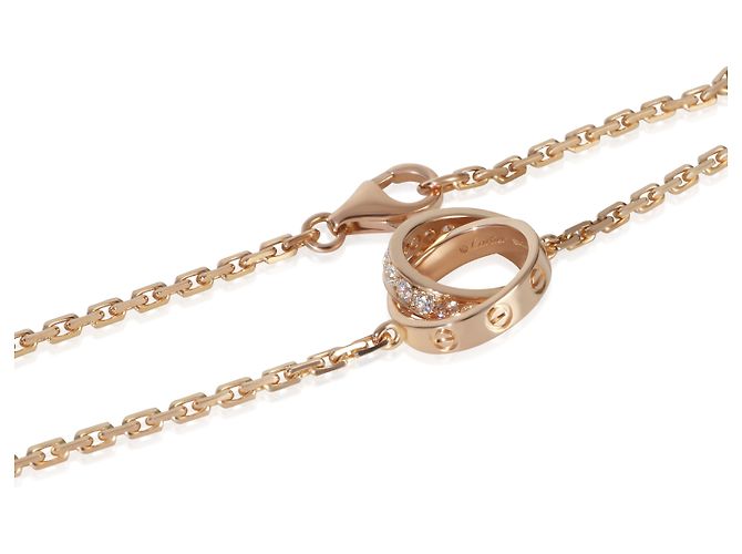 Collana Love in oro rosa e diamanti Cartier - vista 3