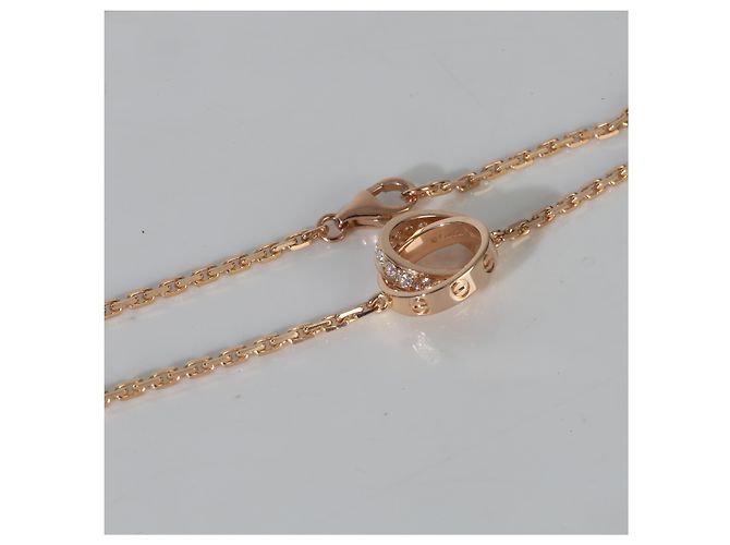 Collana Love in oro rosa e diamanti Cartier - vista 4