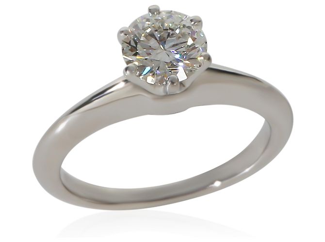Anello da fidanzamento Tiffany & Co. con diamante taglio brillante rotondo da 0,82 ct - vista 3