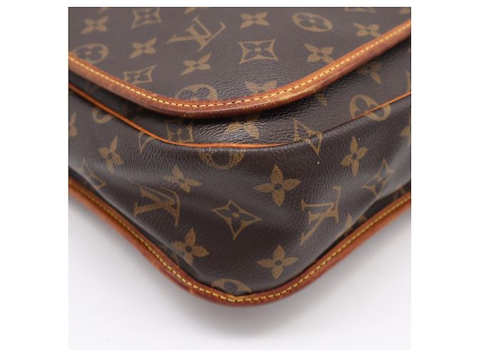 Borsa a Spalla Louis Vuitton Monogram Messenger Bosphore GM M40105 Marrone Beige - vista 12