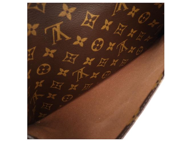 Borsa a Spalla Louis Vuitton Monogram Messenger Bosphore GM M40105 Marrone Beige - vista 19