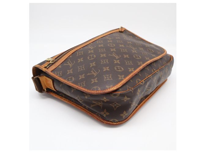 Borsa a Spalla Louis Vuitton Monogram Messenger Bosphore GM M40105 Marrone Beige - vista 5