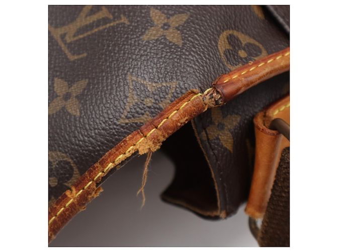 Borsa a Spalla Louis Vuitton Monogram Messenger Bosphore GM M40105 Marrone Beige - vista 8