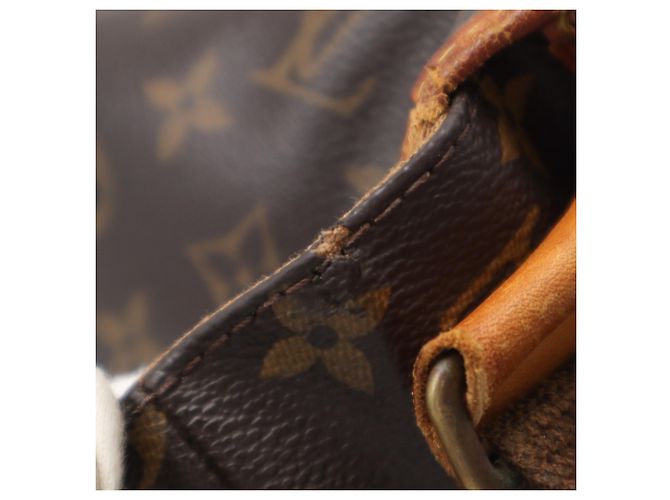 Borsa a Spalla Louis Vuitton Monogram Messenger Bosphore GM M40105 Marrone Beige - vista 9