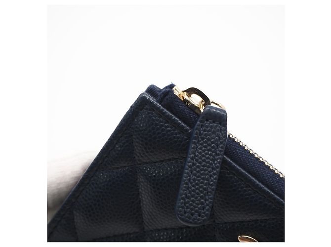 Monedero Matelassé Chanel Azul marino - vista 10
