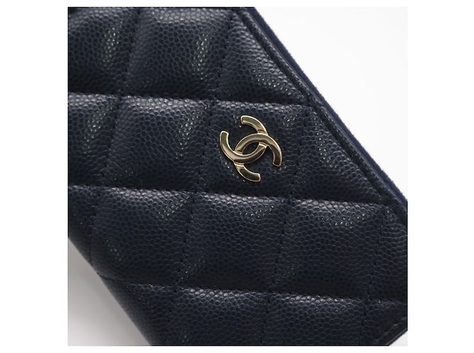 Monedero Matelassé Chanel Azul marino - vista 5