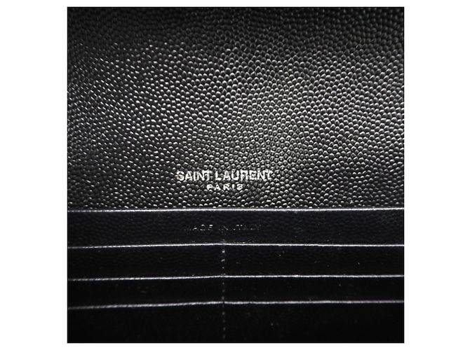 Portafoglio a bustina con catena Cassandra Yves Saint Laurent Nero - vista 16