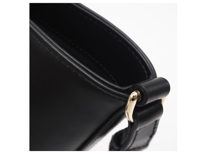 Borsa a tracolla mini bucket in pelle GUCCI Nero - vista 12