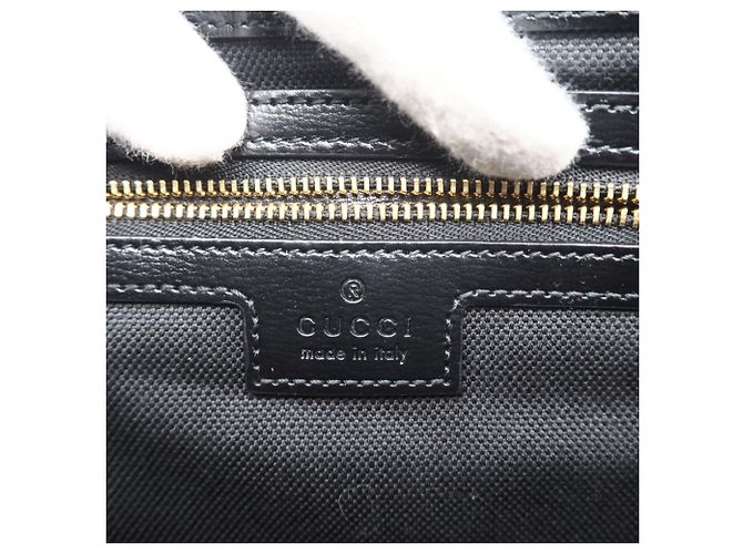 Borsa a tracolla mini bucket in pelle GUCCI Nero - vista 15