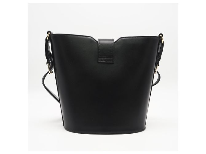 Borsa a tracolla mini bucket in pelle GUCCI Nero - vista 2