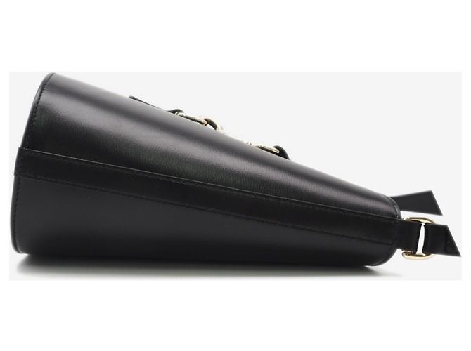 Borsa a tracolla mini bucket in pelle GUCCI Nero - vista 7