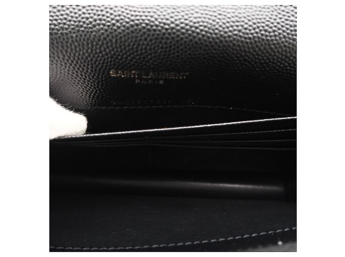 Sac à bandoulière en cuir de veau noir Yves Saint Laurent - vue 15