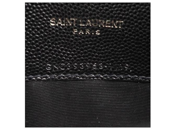 Sac à bandoulière en cuir de veau noir Yves Saint Laurent - vue 18