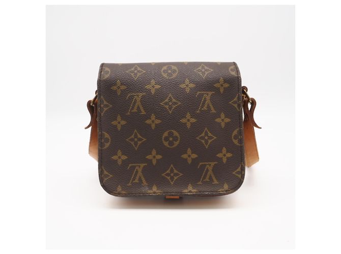 Borsa a spalla Louis Vuitton Monogram Cartouchiere PM M51254 Marrone Beige - vista 2