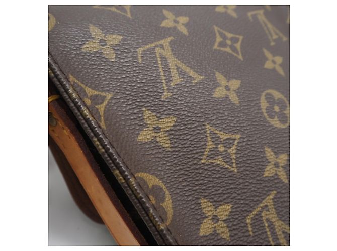Borsa a spalla Louis Vuitton Monogram Cartouchiere PM M51254 Marrone Beige - vista 4