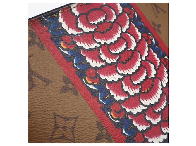 Sac à main Louis Vuitton Monogram Neverfull MM Collaboration Kansai Yamamoto Marron Multicolore - vue 13