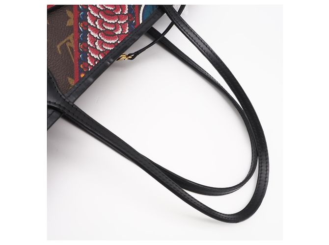 Sac à main Louis Vuitton Monogram Neverfull MM Collaboration Kansai Yamamoto Marron Multicolore - vue 5
