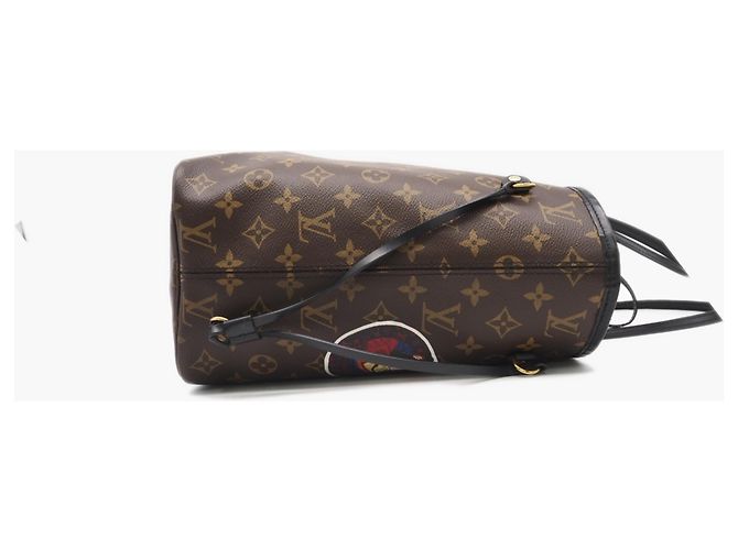 Sac à main Louis Vuitton Monogram Neverfull MM Collaboration Kansai Yamamoto Marron Multicolore - vue 6