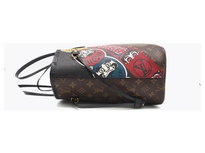 Sac à main Louis Vuitton Monogram Neverfull MM Collaboration Kansai Yamamoto Marron Multicolore - vue 7