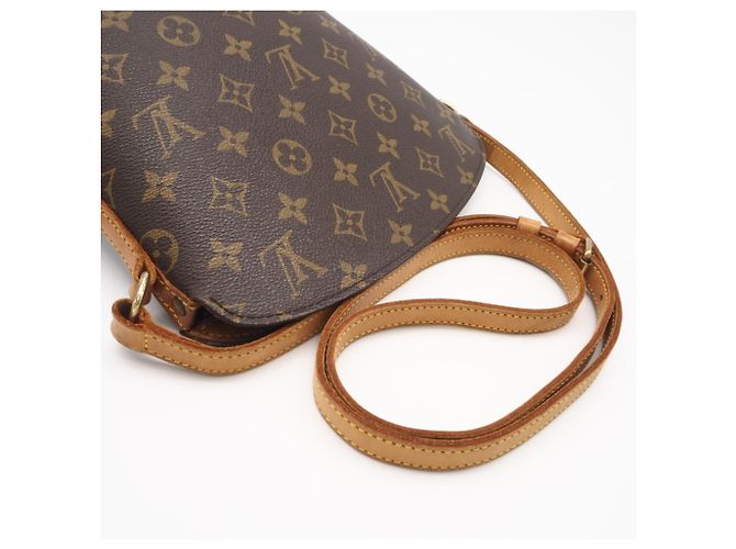 Bolso de Hombro Louis Vuitton Monogram Druot Castaño Beige - vista 5