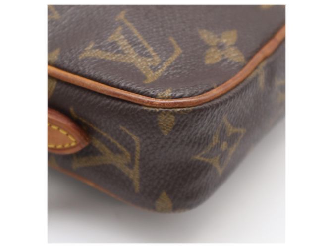 Borsa a tracolla Louis Vuitton Monogram Mini Danube Marrone Beige - vista 10
