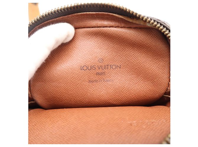 Borsa a tracolla Louis Vuitton Monogram Mini Danube Marrone Beige - vista 13