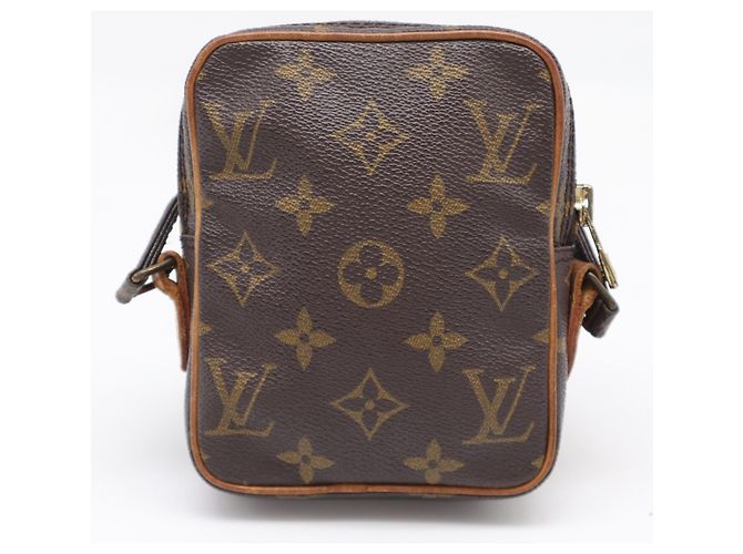 Borsa a tracolla Louis Vuitton Monogram Mini Danube Marrone Beige - vista 2