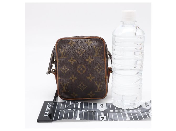 Borsa a tracolla Louis Vuitton Monogram Mini Danube Marrone Beige - vista 3