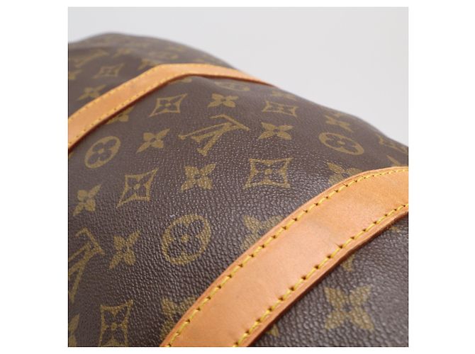 Borsa Boston Louis Vuitton Monogram Keepall 60 Marrone Beige - vista 4