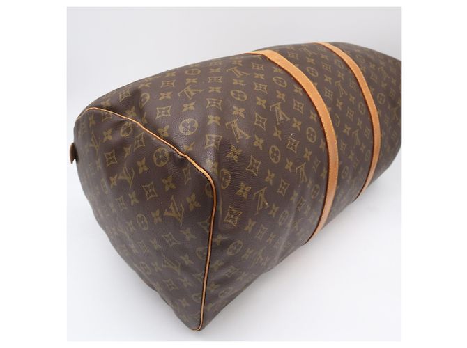 Borsa Boston Louis Vuitton Monogram Keepall 60 Marrone Beige - vista 5