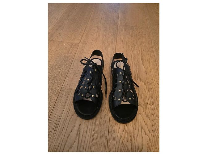Sandali Dior in pelle nera Nero - vista 2