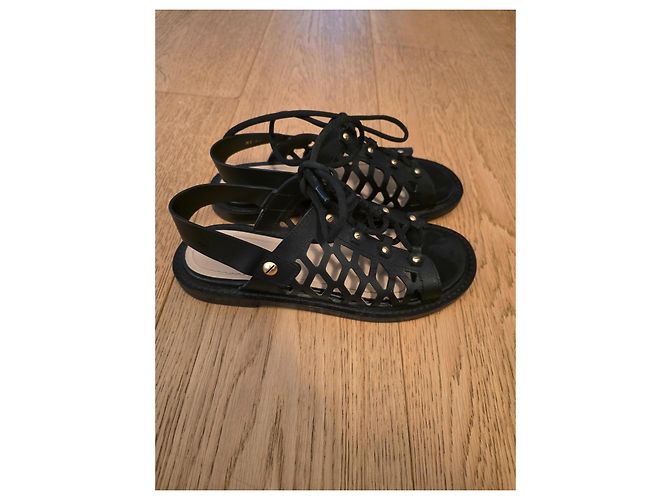 Sandali Dior in pelle nera Nero - vista 7