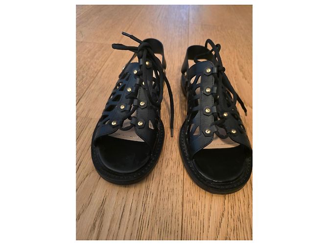 Sandali Dior in pelle nera Nero - vista 8