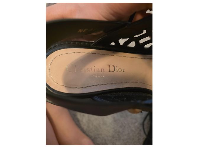 Sandali Dior in pelle nera Nero - vista 9