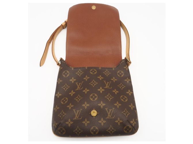 Borsa a Spalla Louis Vuitton Monogram Musette Salsa Marrone Beige - vista 14