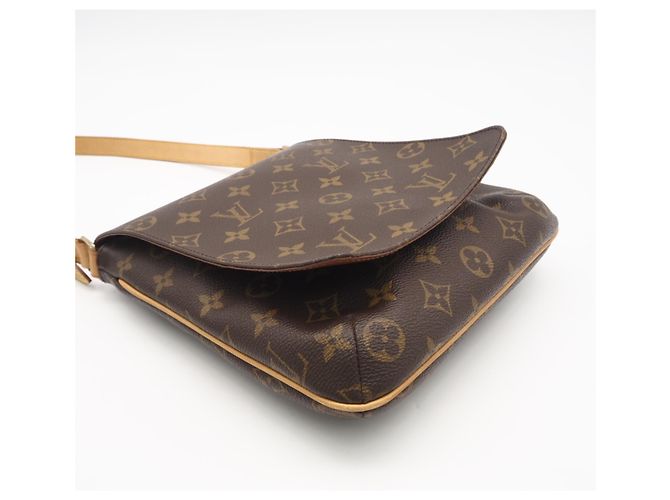 Borsa a Spalla Louis Vuitton Monogram Musette Salsa Marrone Beige - vista 7