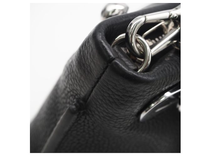 Piccola borsa a tracolla in pelle Loewe Missy Nero - vista 12